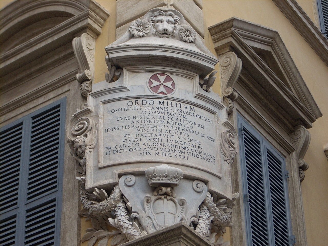 Sede Ordine Militare e Ospedaliero di Malta, Rome, Italy - 5.JPG